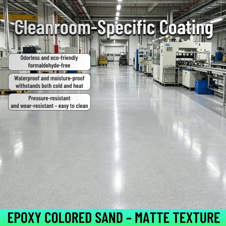 Solvent-free coatings Epoxy Colored-Sand Self-Leveling Flooring