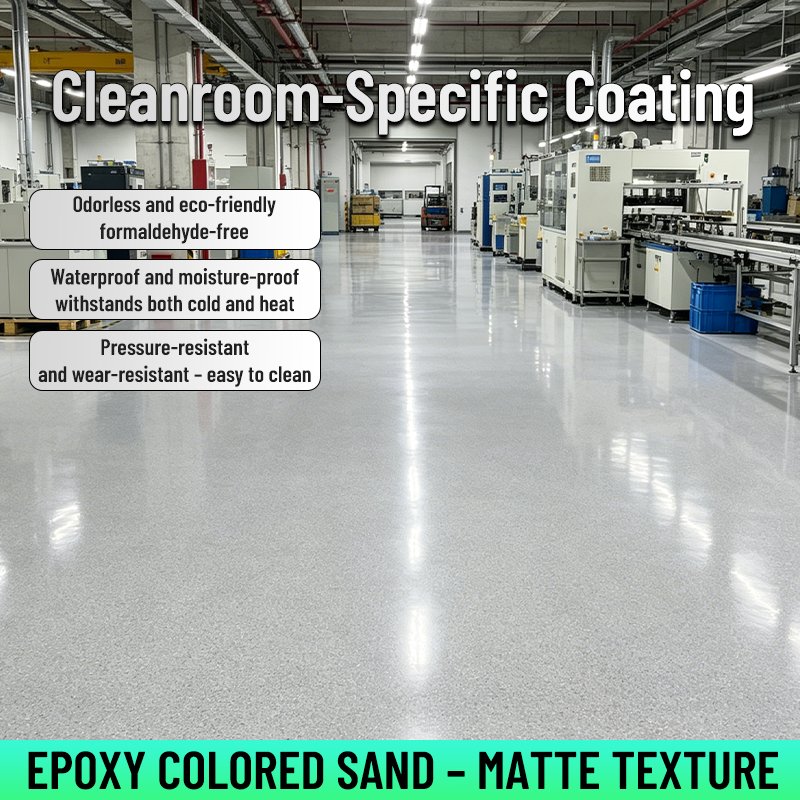 Solvent-free coatings Epoxy Colored-Sand Self-Leveling Flooring